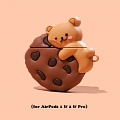 Cute Bear Cookies | Airpod Case | Silicone Case for Apple AirPods